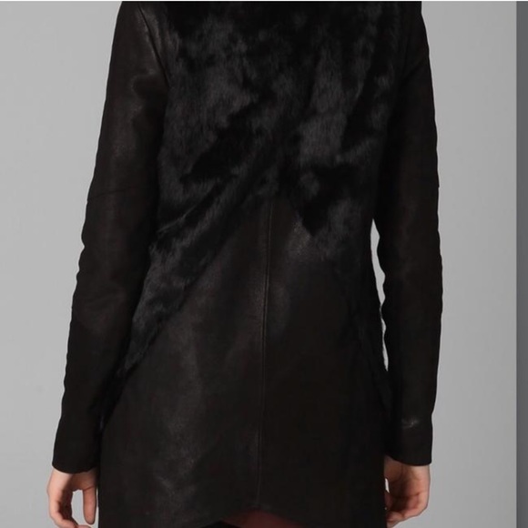 Helmut Lang leather fur coat, P - Picture 6 of 11